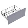 okwish Polsterbett 140x200cm mit 3 Schubladen Schlafzimmer Grau ohne Matratze_9