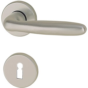 AnsaPro Tür-Rosettengarnitur Trave Alu, Türbeschlag aus Aluminium für Zimmertüren.