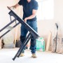 Stanley FatMax Werkbank, klappbar, 85x60cm, im Aufbau. Mobile Werkbank für Heimwerker und Profis.