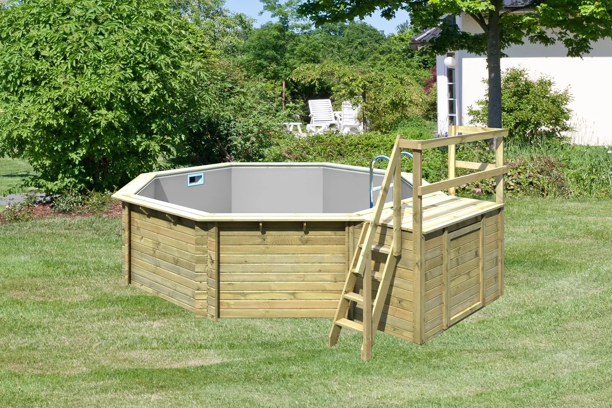 Kleiner Pool 2 Ring Kubi Green main image 1