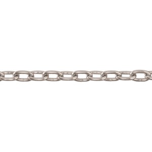 Rostfreie Conacord Rundstahlkette, Form A, Ø 4 mm, Meterware.