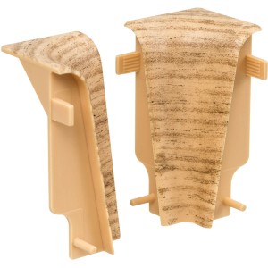 Living by Haro Innenecken Eiche, 2er-Set für Sockelleisten, einfache Montage.