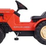 Roter BIG Trettraktor Porsche Diesel Junior mit verstellbarem Sitz.