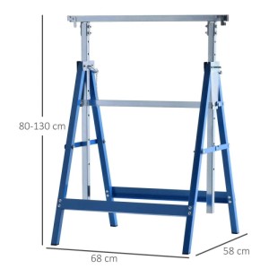 HOMCOM 2er Set Gerüstbock Höhenverstellbar bis 200kg