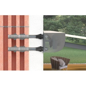 Fischer Thermax 16 Montageset für Wärmedämmfassade bis 200mm, mit Befestigung im Mauerwerk.