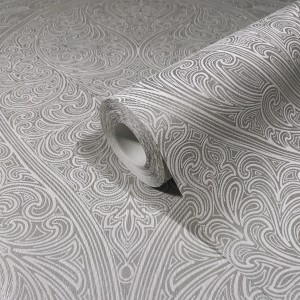 Marburg Vliestapete Villa Romana 53 Grafisch Ornament Grau Weiß FSC®