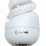 Energiesparlampe E14, Spiralform, 9W, warmweißes Licht. Kompakte Bauform für vielfältige Anwendungen.