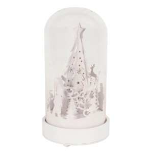 Konstsmide LED-Glaslaterne ''Weihnachtsmann'' mit 10 Warmweißen Dioden