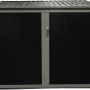 Westmann Fahrradgarage Anthrazit, 203x200cm, mit Flügeltüren. Ideal als Unterstand für Fahrräder.