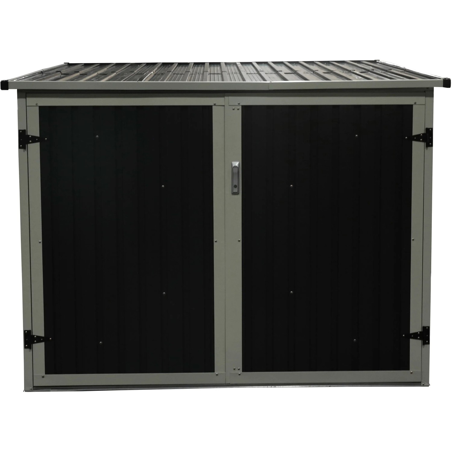 Westmann Fahrradgarage Anthrazit, 203x200cm, mit Flügeltüren. Ideal als Unterstand für Fahrräder.