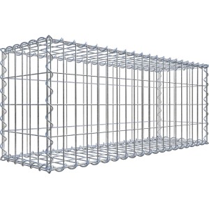 Gabiona Gabionenkorb 40 cm x 100 cm x 30 cm Maschenw 5 cm x 10 cm