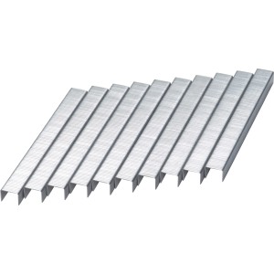 LUX Flachdrahtklammern, 12,4 mm x 6 mm, 1000 Stück, für Isolier- und Ausbauarbeiten.