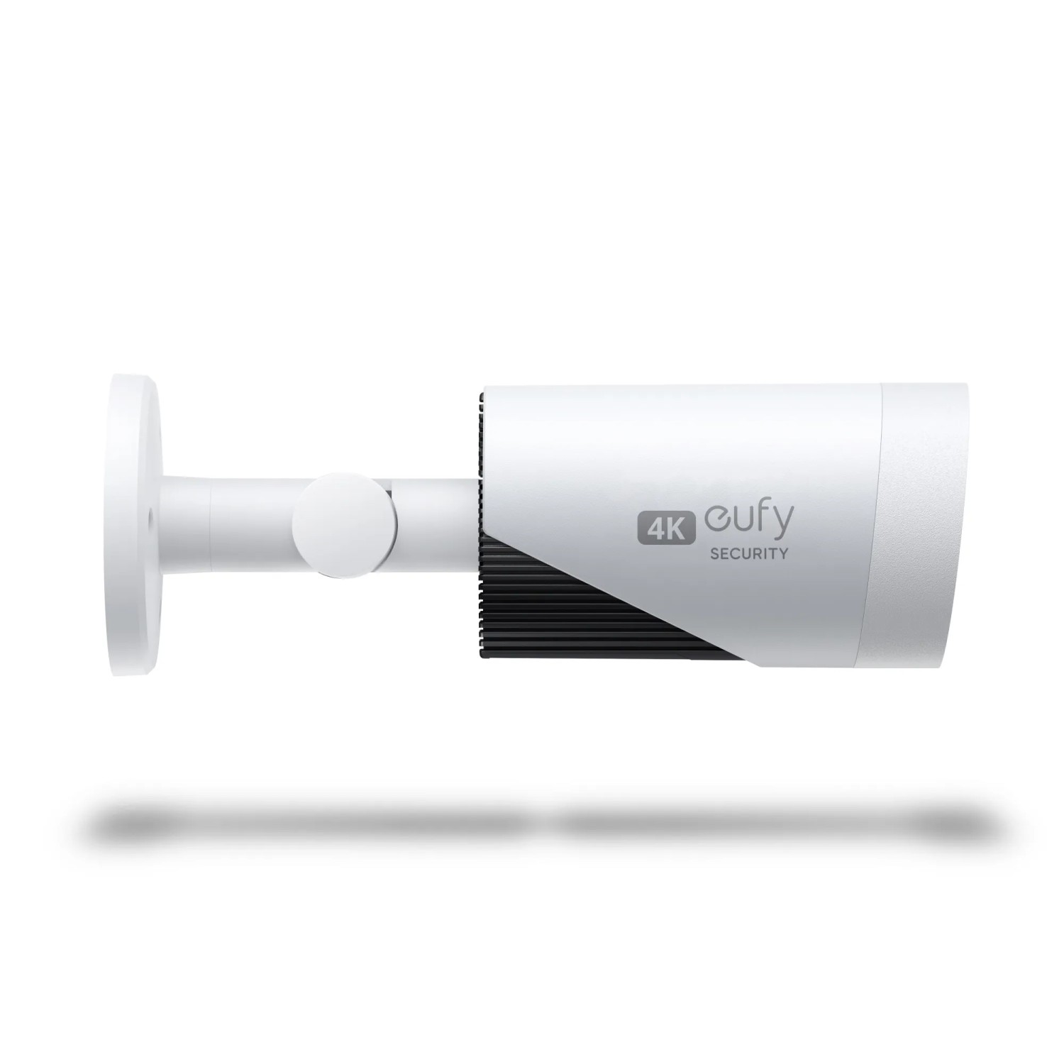 Eufy E330 4K Überwachungskamera für den Außenbereich, weiße Netzstrom-Kamera zur Videoüberwachung.