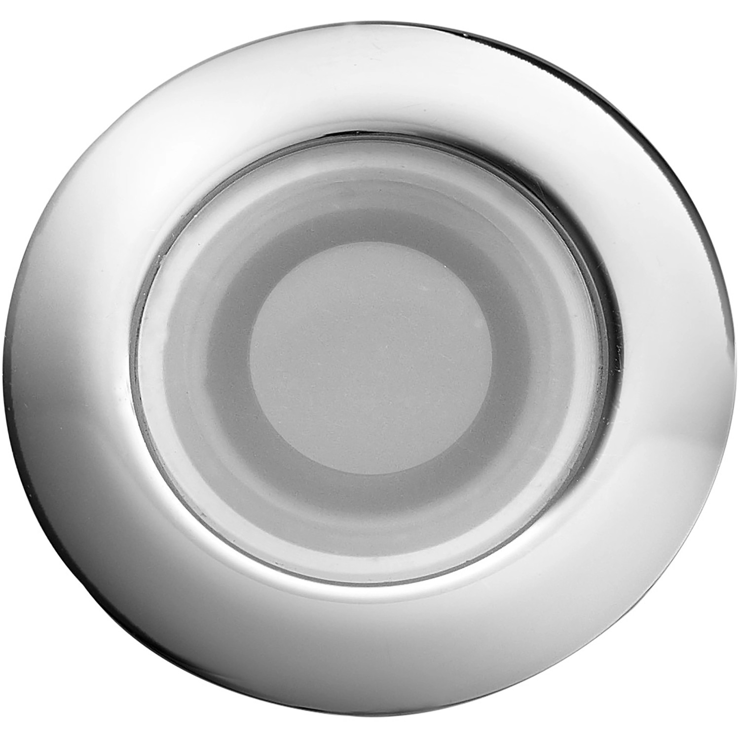 Detailaufnahme: LED-Leuchte des Ottofond Whirlpool Somerset, Chromrand.