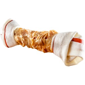 8in1 Triple Flavour Bone L, Kauknochen für große Hunde, mit Hähnchen-, Rind- und Schweinehaut.