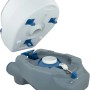 Mobile Campingtoilette, 20 l, antimikrobiell, mit Frisch- und Abwassertank. Ideal für unterwegs.
