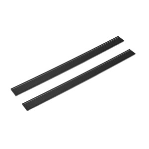 Zwei schwarze Kärcher Abziehlippen WV 1, 25 cm, für Fenstersauger. Ideal für streifenfreie Fenster- und Glasreinigung.