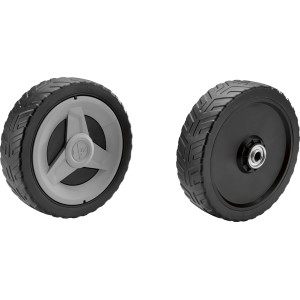 Ersatzrad (Ø 25cm) für elektrische Rasenmäher, passend für die Vorderachse.