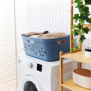 Rotho Wäschekorb Jona 39 l Horizontblau