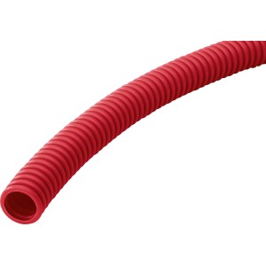 Rotes PE-Kabelschutzrohr EBFK RD EN 50 (25 m) für die Erdverlegung von Stromkabeln.
