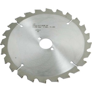 HM-Kappsägeblatt Holz, Ø 210 mm, 24 Zähne, für präzise Holzschnitte.