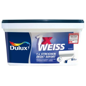 Dulux 1x Weiss stumpfmatt 5 l