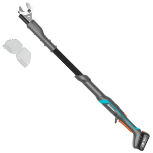 Gardena Akku-Baumschere EasyCut 110/18V mit Akku und Ladegerät, Hochentaster für Äste bis 28mm Durchmesser.