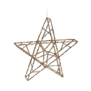 Stern 20 LEDs Gold mit Timerfunktion