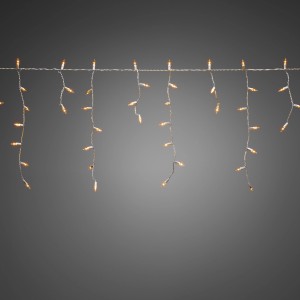 Konstsmide LED Eisregen Lichtervorhang 400 Dioden Bernsteinfarben 31V Außentrafo