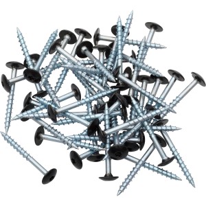 Denpanels Schrauben, 50 Stck., für Akustikpaneele, Stahl, Linsenkopf schwarz.