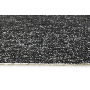 Detailaufnahme Andiamo Teppichboden Alvar Anthrazit, Meterware mit Vlies.