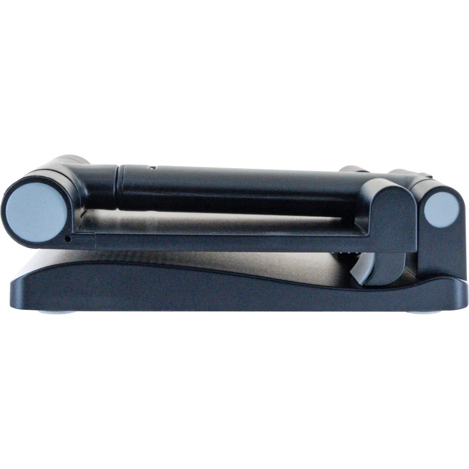 Zusammengeklappte, flexible Smartphone-Halterung Universal in Schwarz.