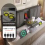 okwish Polsterbett 140x190cm mit Becherhalter Kinderzimmer Grau ohne Matratze_8