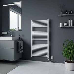 Azur Elektrischer Handtuchwärmer Kitty 120 x 60 cm 700 W Typ 6.1 Weiß