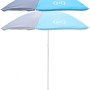 Axi Sonnenschirm, Ø 125 cm, grau und blau, für optimalen Sonnenschutz im Garten.