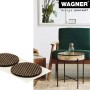 Wagner Anti-Rutsch Pads, selbstklebend, braun-beige, Ø 40mm, 4er-Set für Möbel.