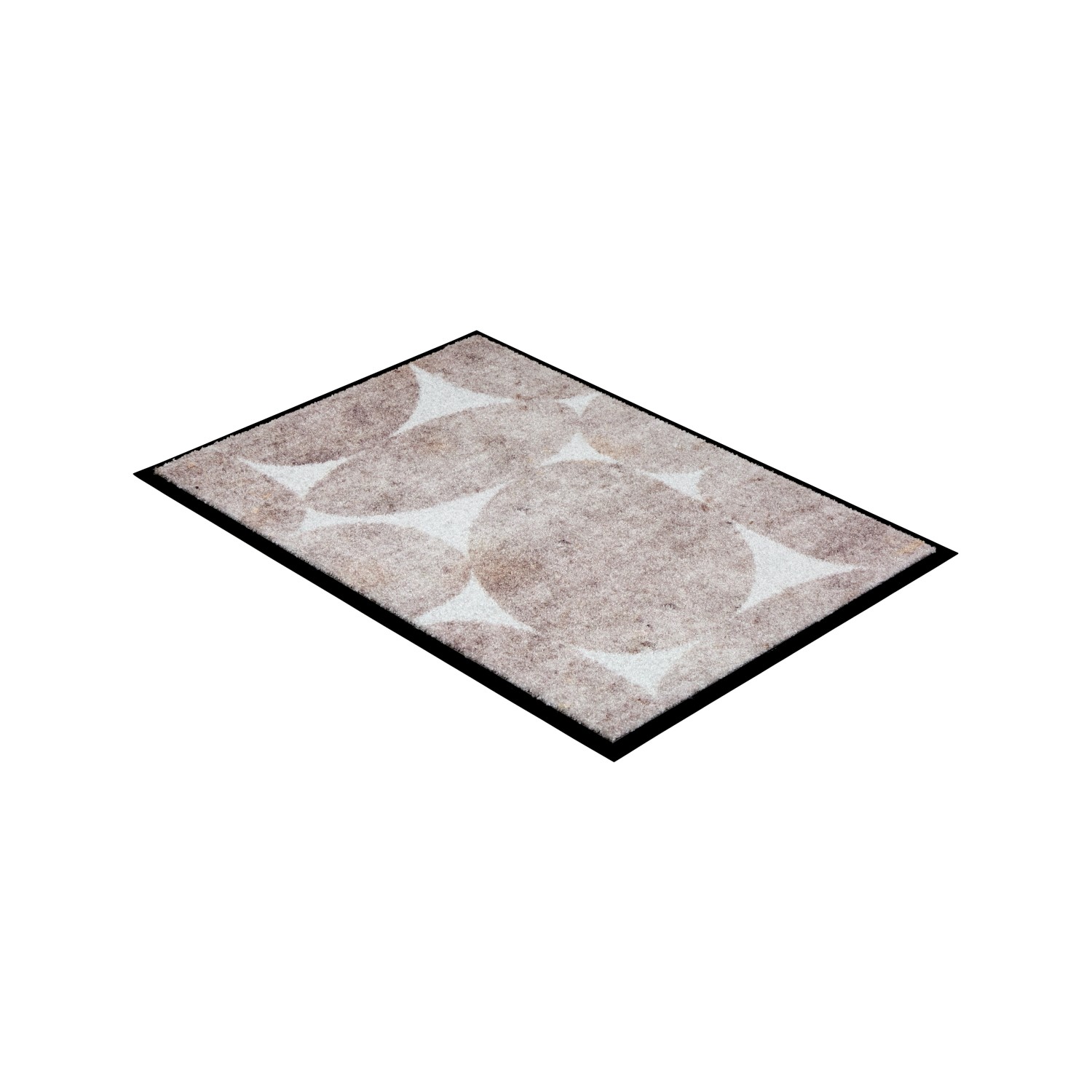 Beige Schöner Wohnen Fußmatte Miami mit Steine-Muster, 50x70 cm. Schmutzfangmatte für den Innenbereich.