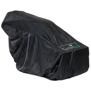 Schwarze Abdeckplane für 2-stufige MTD Schneefräsen, Wetterschutz aus Vinyl.