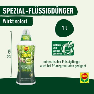 Compo Grünpflanzen- und Palmendünger mit Sofortwirkung 1 l