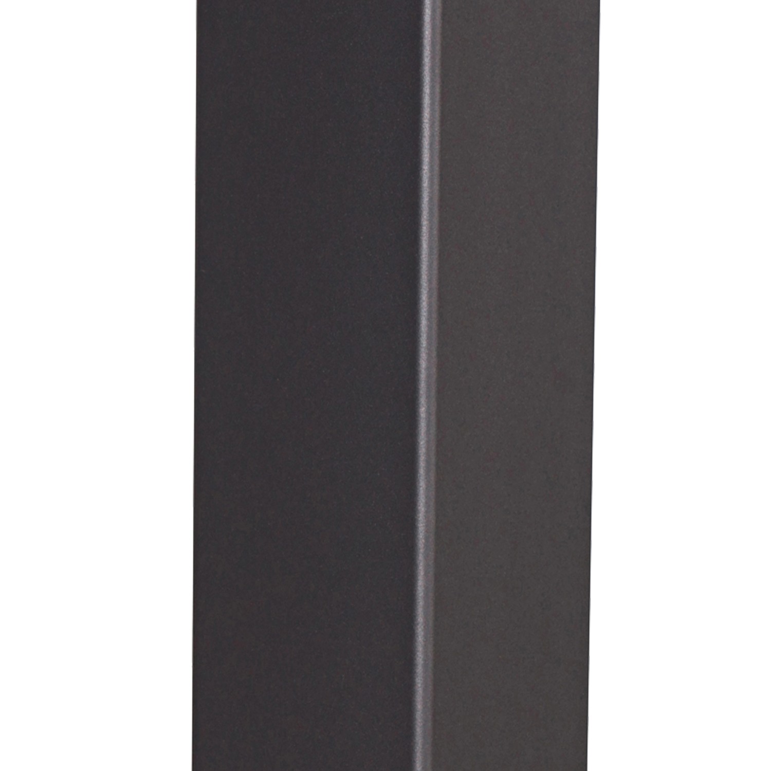 Detailansicht: Anthrazitfarbene Aluminium-Säule der Pergola Mirador Premium 3x4 m.