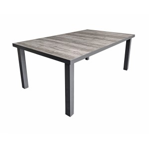 Rechteckiger, dunkelgrauer Gartentisch Garden Pleasure RANA, 90x162 cm.