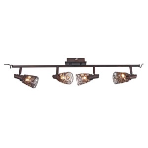 Näve LED-Deckenleuchte Antigua G9, Vintage-Design mit vier Leuchten aus Metall.