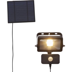Star Trading Solar-Wandleuchte Powerspot mit Solarpanel und Bewegungssensor.