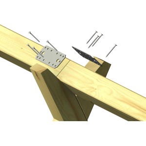 Schaukelbalken Winnetoo 290 cm mit Halterung und Schrauben für Gartenspielgeräte.