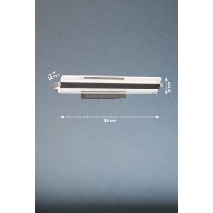 Moderne LED-Wandleuchte Paros TW von Fischer & Honsel, schwarz-weiß, 890 lm. Dimmbar und farbtemperatur einstellbar.