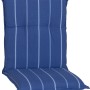 Beo Niedriglehner-Saumkissen Tovarnik Turin, 98x46x8 cm, blau gestreift, für Gartenstuhl.