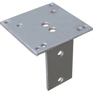 Montageadapter aus Stahl für Zaunbau & Sichtschutzsysteme.