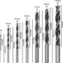 Bosch Holzbohrer-Set Pro, 7-teilig. Verschiedene Größen von Holzspiralbohrern mit Zentrierspitze für präzise Bohrungen.