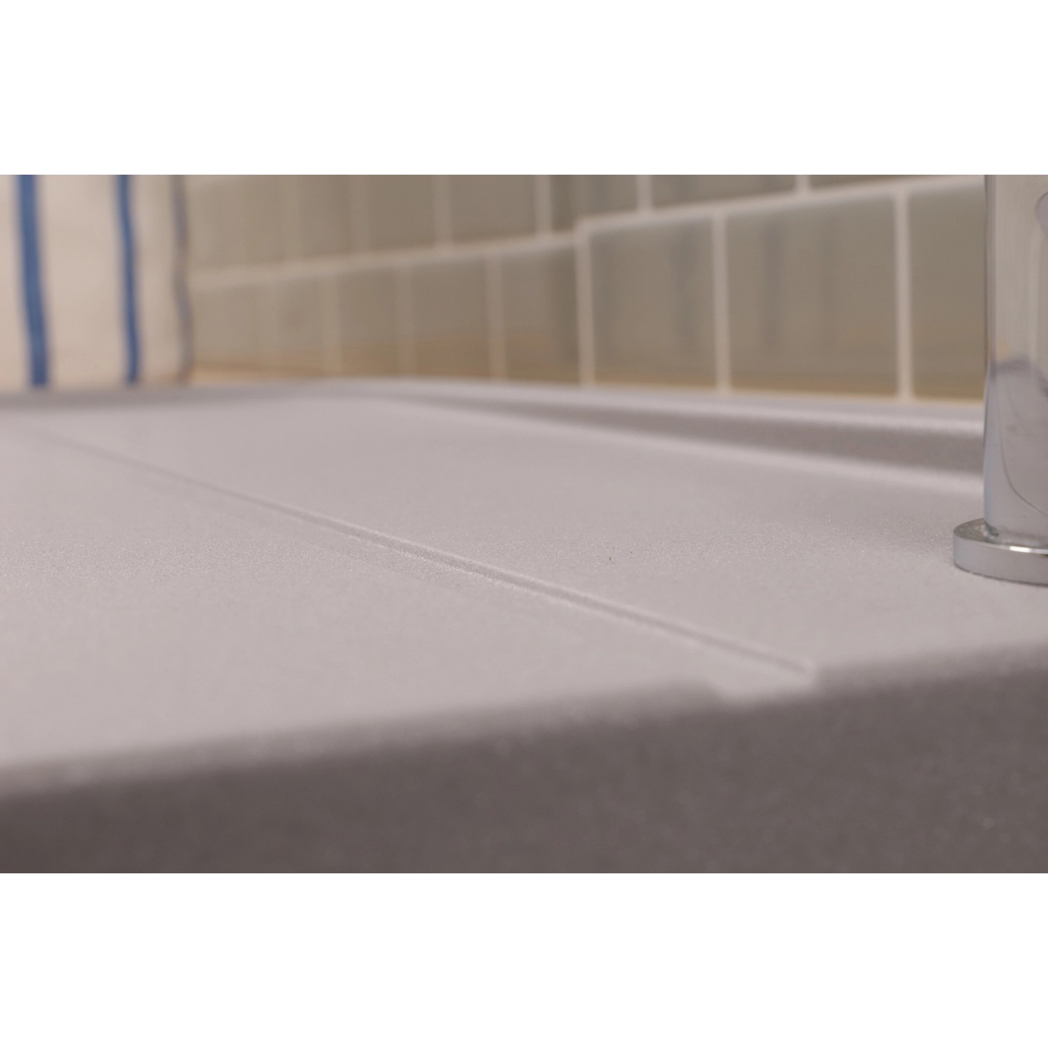 Respekta Einbauspüle Massivgranit Austin 100 cm x 50 cm Grau_4