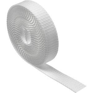 Weißer Schellenberg Rollladengurt Maxi (23 mm, 6 m) auf Rolle, geeignet für Rollladenantriebe.